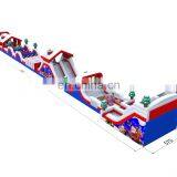 2020 Outdoor All in One Kids 5K Santa Party Inflatable Obstacle Course for Events thumbnail-3