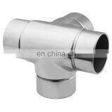 Prime Quality Stainless Steel Handrail Connector 4 Way Corner Union Elbow For Round Railing thumbnail-1