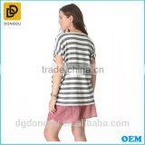 Perfect Quality V- Collar Design Summer Loose Casual T-shirt for Pregnant Women thumbnail-3