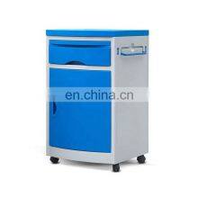 Factory Price High Quality ABS Plastic Hospital Bedside Locker With Drawer and Wheels thumbnail-1
