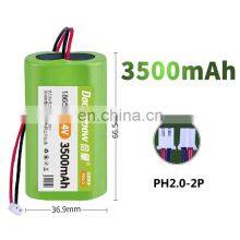 Rechargeable ICR 18650 2S 7.4v 2200mah~3500mAh li Ion Battery Pack