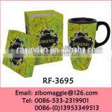 Professional Zibo Made Good Qauntiy & Wholesale Price Porcelain Travel Water Mug with Lid