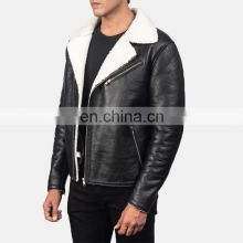 Fashion Men wholesale custom wool warm zipper custom bomber jackets coat for men