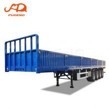 Mechanical Suspension 3 Axle 40ton 60ton 2.00 or 3.5 Inch Bolt-in King Pin Sidewall Trailer for Sale thumbnail-5