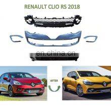 Modified Parts Front Bumper With Grille Body Kits for RE NAULT CLIO Upgrade to RS 2018- thumbnail-2