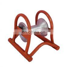 Cable Drawing Pulley Durable Angle Cable Laying Tool Cable Guide Straight Cable Roller Aluminium/nylon/iron Triple Cable Roller thumbnail-2