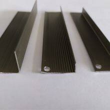 Composite Wood Floor Edge Bar Cabinet Partition Stair Seven-word Buckle Bar Aluminum Alloy Right Angle Buckle thumbnail-3