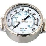 63mm 2.5" Radial Silicone Filled Manometer Stainless Steel Case Low Pressure thumbnail-3