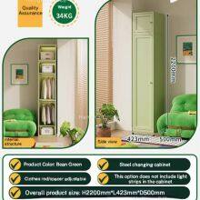 Industrial Grade Heavy Duty | Cold Rolled Steel Wardrobe for Dormitory | 1.8m High Durable Metal Closet thumbnail-1