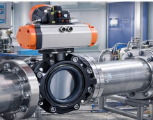 PVC-U Lug Butterfly Valve ANSI Pneumatic Actuated Valve for Industrial Pipeline thumbnail-3