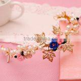 Hair Accessories Hair Jewelry Rhinestone Wedding Flowers Gold Plated Jewelry Wholesale Crowns thumbnail-4