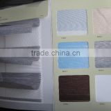 Manual operated Control roller type polyester fabric of Shangri-la zebra blind