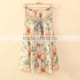 Ladies Bohemian Style Long Linen Printed Dress thumbnail-1
