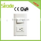 3-feet wall switch socket with light indicator