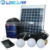 Compact and Portable 6W 21V Solar Home Lighting System