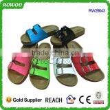 Hot Sale Comfortable flat plastic beach women slipper with footbed