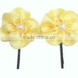 china wholesale price Lovely Kids flower Hairpin hair clips girls hair accessories