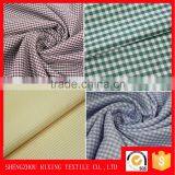 Factory Wholesale Woven Yarn Dyed Plain Check Polyester Clothing Fabric