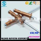 FACTORY DOME HEAD COPPER MULTI GRIP RIVETS thumbnail-1