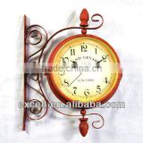 French style wrought iron wall clock