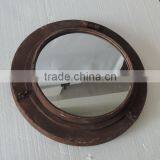 Round Industrial Style Rustic Iron Wall Mirrors