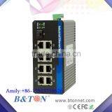 8*1000M Rj45 +1 Fiber 1000M Unmanaged Industrial Gigabit IP40 Ethernet Switch