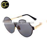 Fashion Women's Sunglasses Conjoined Spectacle Lens Brand Design Rimless Summer Style Sun Glasses Oculos De Sol UV400 CC5033