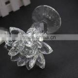 Factory Firectly Sale European Style K9 Crystal Material 2016New Design Can be Customized Size Crystal Lotus and Candle Holder thumbnail-4