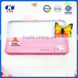 Wholesale Cheap Tin Pencil Case for Kids With Pink Color thumbnail-3