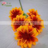 Cheap Silk Fabric Dahlia Flower 5 Heads thumbnail-2