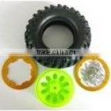 Beadlock Wheel Rim & 96mm Tyre Tires 1.9" Rock Crawler RC 1/10 Car
