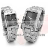 new desgin stainless steel pair wrist watch with pc movt
