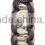 4" Length Cobra Braided Paracord Keychain, Survival Key Ring