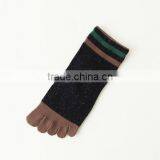 Hot Selling Japanese Design OEM School Lovely Girls Winter Comfortable Cotton Plain Black Injinji Yoga Fluffy Socks