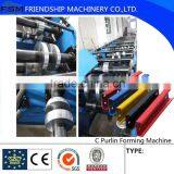 Automatic C Purlin C Channel Roll Forming Machine