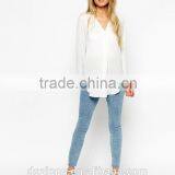 Semi-sheer Woven Fabric Longline Soft Tunic Top thumbnail-4