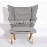 Hotel Project Danish Furniture Papa Bear Chair With Ottoman thumbnail-3