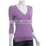 Ladies v Neck Fashion Sweater