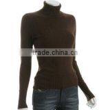 Cashmere touch garment dyed ladies sweater