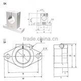 SK, SF Model, High Quality Shaft & Support Rail Unit /ball Bearing Rail thumbnail-2