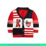 Fashion New Design 1/4 Zip Stripes Knitting Boys Pullover Sweater thumbnail-6