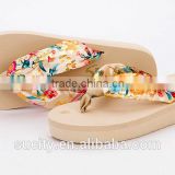 2014 hot sale fashion promotion ladies beach slipper flip flops