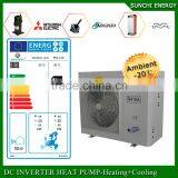France -25C Winter Floor Houe Heating 100~350sq 12kw/19kw/35kw Auto-defrost Split Evi Air to Water Heat Pump Noise Reduction thumbnail-1