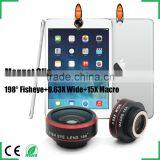 New Products 2016 Hot Magnetic Clip Fisheye Lens Wide Angle Marco Lens For Mobile Phones thumbnail-3