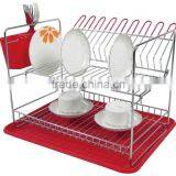 Chrome Plated 2 Tier Metal Dish Rack