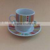 Turkish Coffee and Tea Set Ceramic Tea Cups and Saucers Sets Porcelain Cup and Saucer thumbnail-3