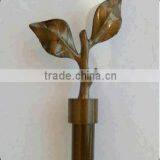 Leaves Finial Curtain Rod Set