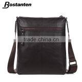Real Leather Long Strap Men Shoulder Messenger Bag Laptop Bags thumbnail-2
