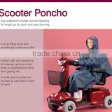 Rehabilitation Therapy Supplies Waterproof Scooter Poncho Outdoor Neckline Zip Hood Scooter Raincoat