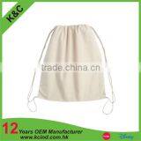China Supplier Blank Cotton Drawstring Bag